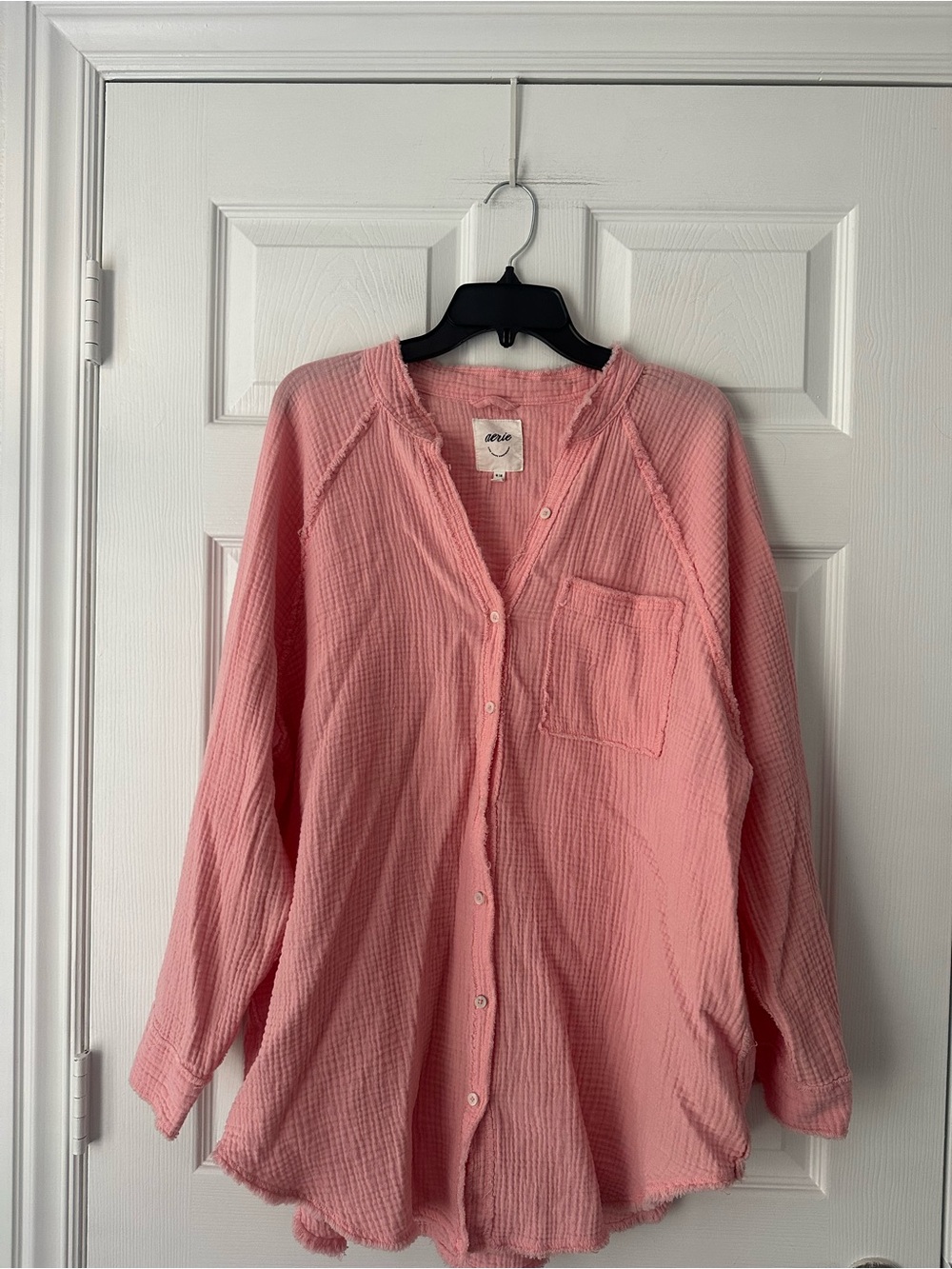 Aerie Gauzy Coverup Shirt